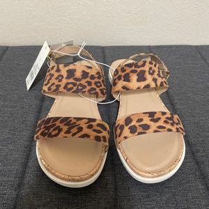 Cheetah print sandal